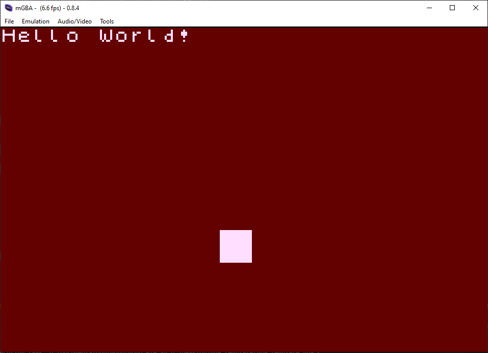 The sprite just displays as a featureless square.